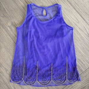 Jennifer Lopez Beaded Tank Top